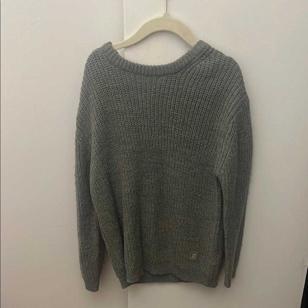 Zara Kids 7 Gray Knit Sweater
